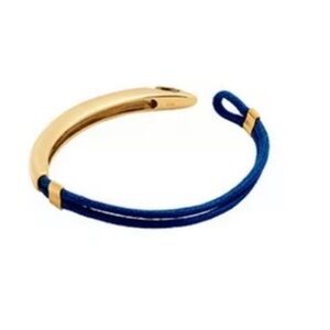 India Hicks the hook gold plated bracelet blue firm price